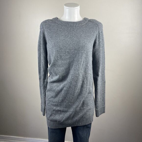 Marc By Marc Jacobs Gray Y2K Asymmetrical Wool Cashmere Sweater Tunic - Picture 1 of 11